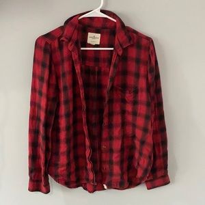 Checkered American Eagle flannel